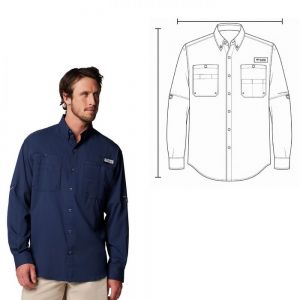 CAMISA TAMIAMI MEN ML COLUMBIA personalizada
